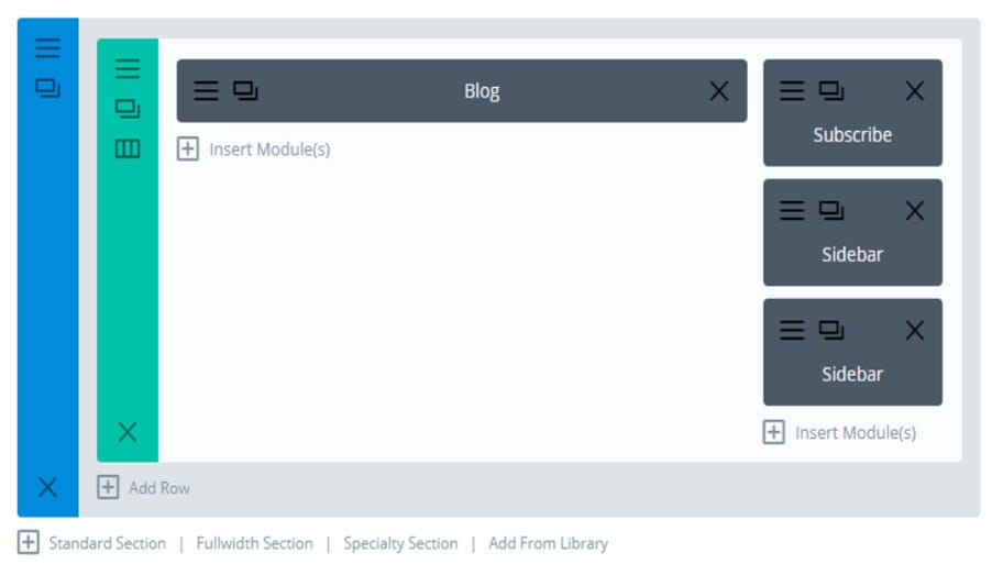 Sidebar là một thành phần phụ xuất hiện ở một hoặc cả hai cạnh của trang