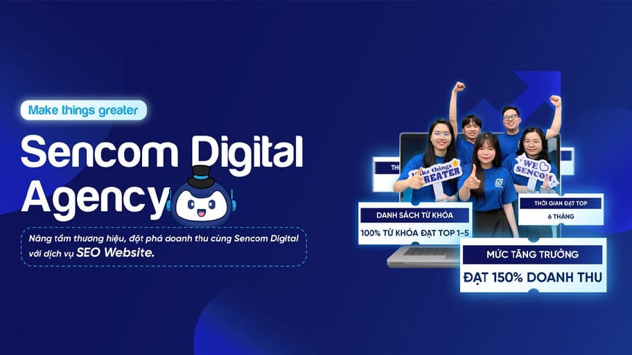 SENCOM Digial - đơn vị thiết kế website uy tín chuyên nghiệp