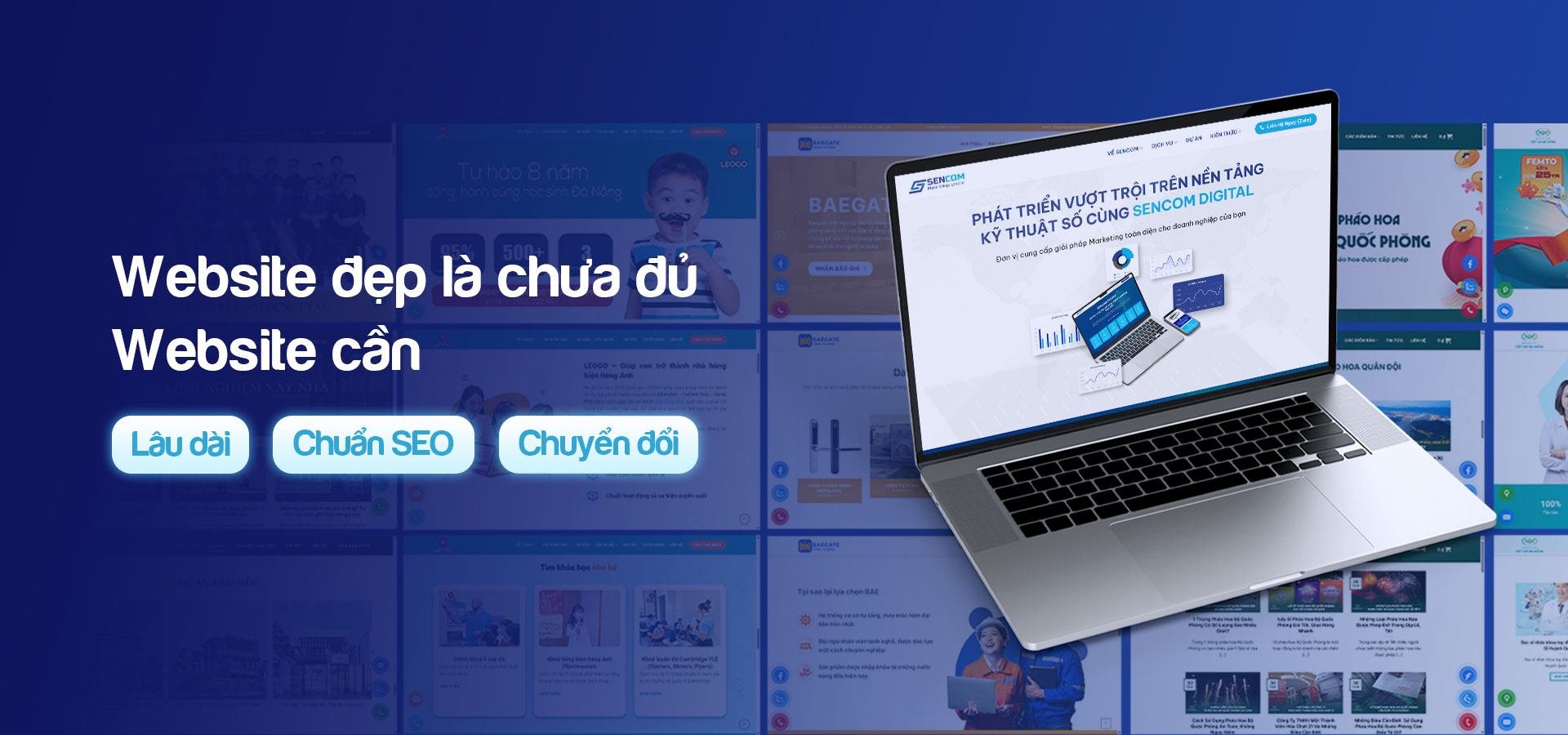 banner thiết kế website sencom